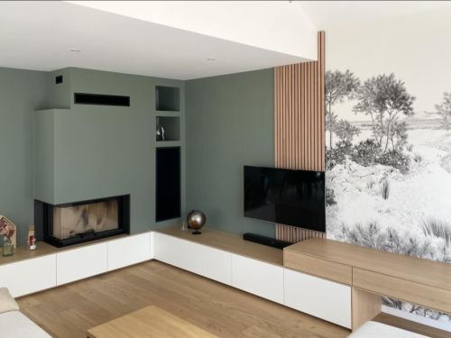 Un meuble moderne sur mesure aux couleurs tendances. 
#meubles #surmesure #rennesmetropole...