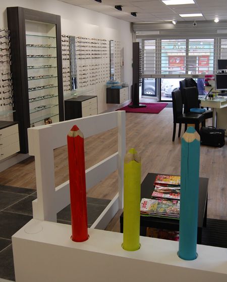 Création de mobilier pour opticien à La Mézière en Ille et Vilaine