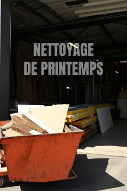 Tri, rangement, organisation…
L’atelier se refait une beauté pour repartir sur de bonnes bases...